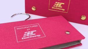 Antet de probă de material textil